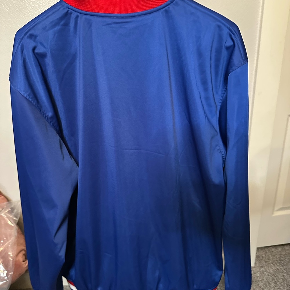 Philadelphia 76ers Mitchell & Ness Blue and Red Track Jacket XL - Picture 4 of 4